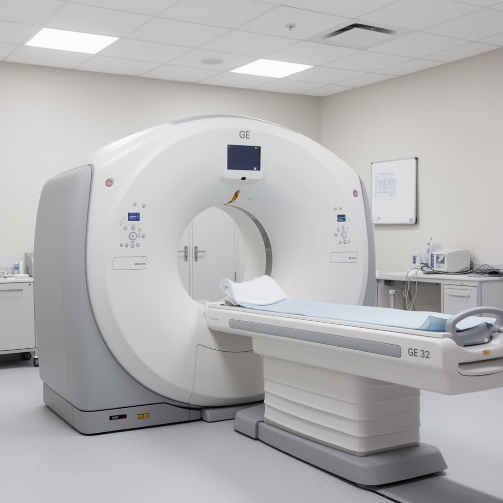 GE 32-slice CT scan machine at Matrix Diagnostic Centre Ahilyanagar